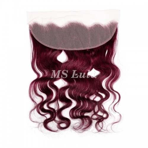 Body Wave #99J Virgin Human Hair 4x4 13x4 Transparent Lace Closure/Frontal | Human Hair Wig | Lace Front